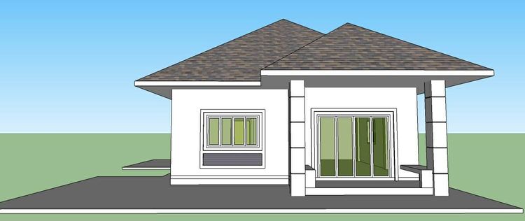 ภาพแบบบ้าน-บ้านเดี่ยวริมชายเมืองขอนแก่น