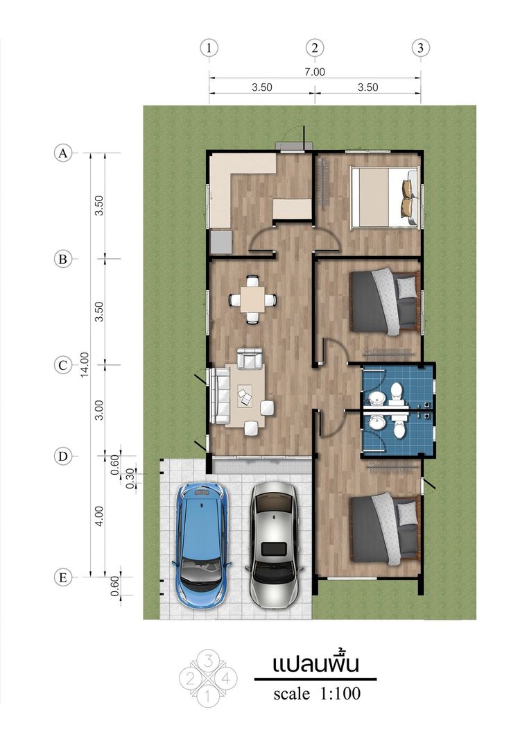ภาพแบบบ้าน-บ้านเดี่ยว A