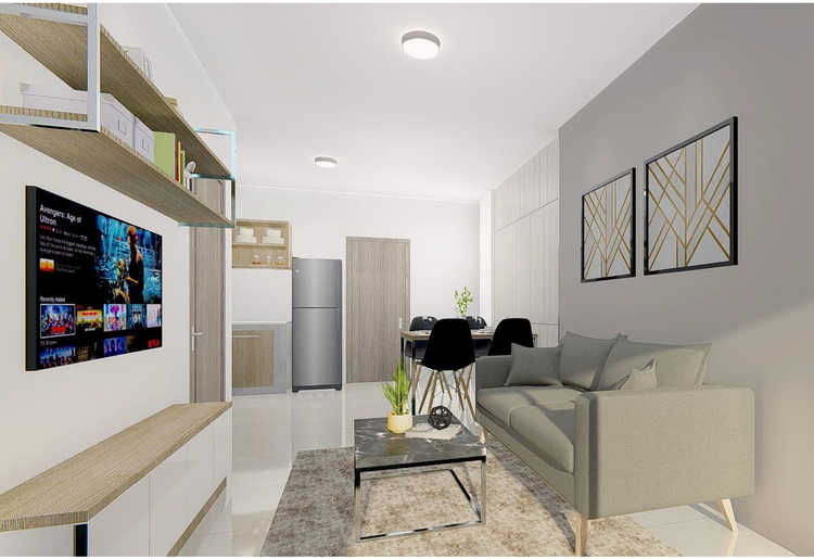 ภาพแบบบ้าน-ห้อง 40ตร.ม.