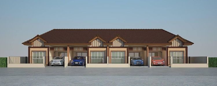 ภาพแบบบ้าน-ทาวน์โฮมชั้นเดียว