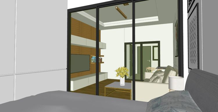 ภาพแบบบ้าน-บ้านแฝดชั้นเดียว