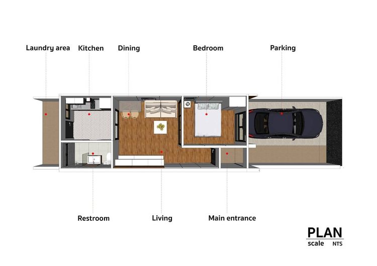 ภาพแบบบ้าน-บ้านแฝดชั้นเดียว