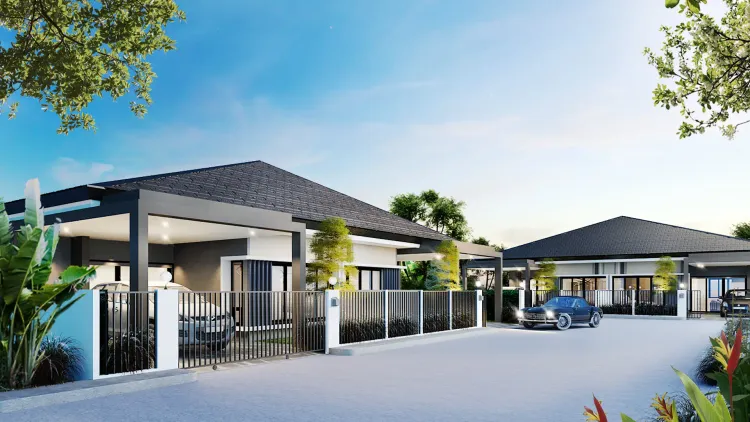 ภาพแบบบ้าน-บ้านแฝด