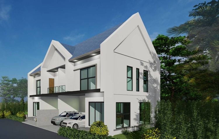 ภาพแบบบ้าน-Type A บ้านแฝด 2 ชั้น