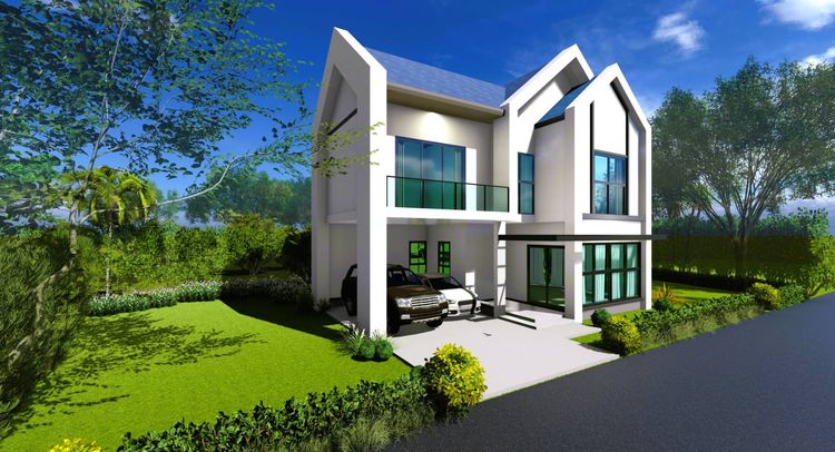 ภาพแบบบ้าน-Type C บ้านเดี่ยว 2 ชั้น