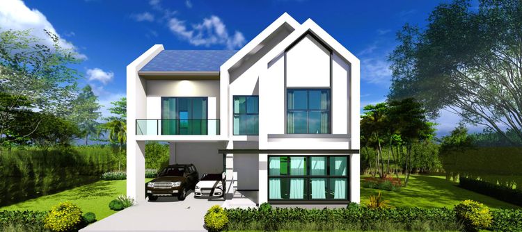 ภาพแบบบ้าน-Type C บ้านเดี่ยว 2 ชั้น