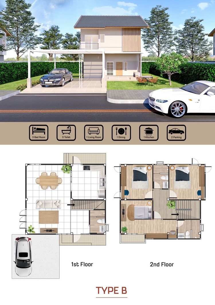 ภาพแบบบ้าน-บ้านเดี่ยว