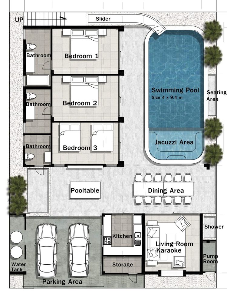 ภาพแบบบ้าน-คาบาน่า พูลวิลล่า