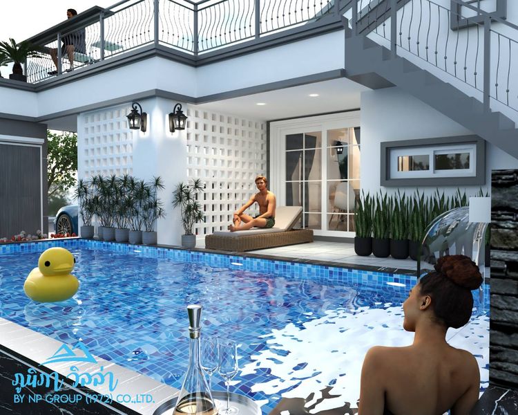 ภาพแบบบ้าน-บ้านเดี่ยว 1 ชั้น