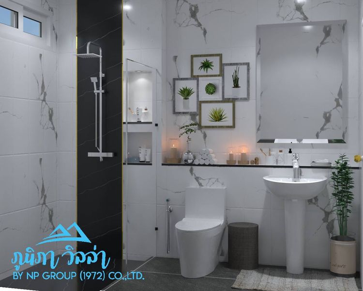 ภาพแบบบ้าน-บ้านเดี่ยว 1 ชั้น