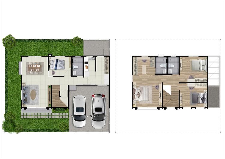 ภาพแบบบ้าน-บ้านแฝด Kent