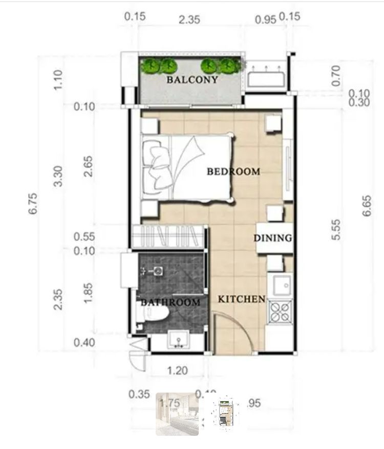 ภาพแบบบ้าน-สตูดิโอ