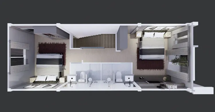 ภาพแบบบ้าน-ทาวน์โฮมสองชั้น Type A