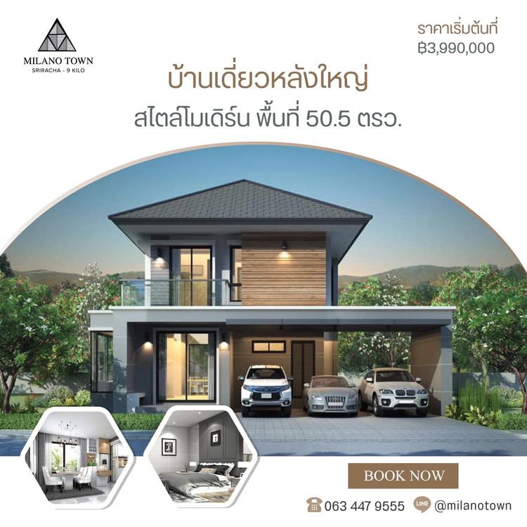 ภาพแบบบ้าน-บ้านเดี่ยว 2 ชั้น