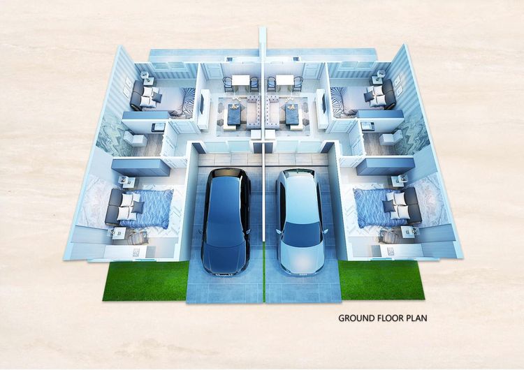 ภาพแบบบ้าน-ทาวน์โฮม