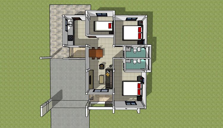 ภาพแบบบ้าน-บ้านเดี่ยว ศราโฮม