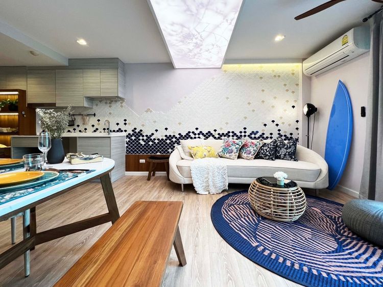 ภาพแบบบ้าน-2 Bedrooms 2 Bathrooms with furniture