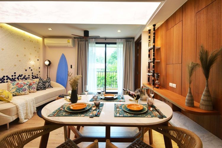 ภาพแบบบ้าน-2 Bedrooms 2 Bathrooms with furniture