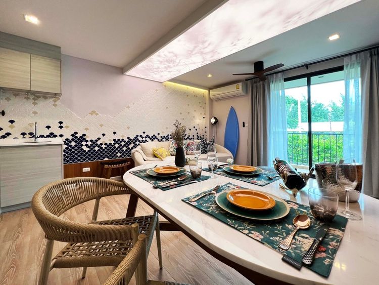 ภาพแบบบ้าน-2 Bedrooms 2 Bathrooms with furniture