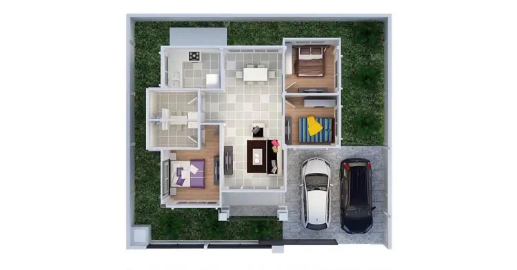 ภาพแบบบ้าน-กษิรา กรีนพีช บ้านเดี่ยวชั้นเดียว