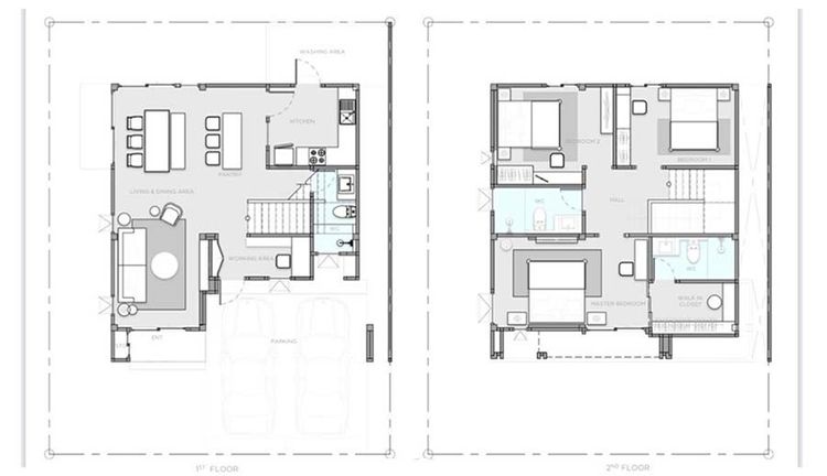 ภาพแบบบ้าน-บ้านแฝด 2 ชั้น