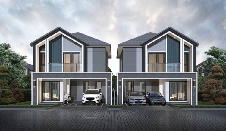 ภาพแบบบ้าน-บ้านแฝด 2 ชั้น