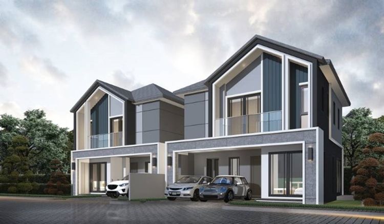 ภาพแบบบ้าน-บ้านแฝด 2 ชั้น