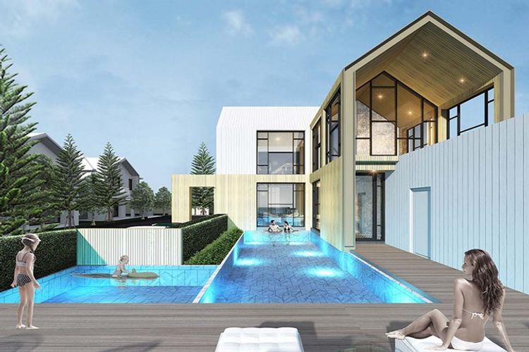 ภาพแบบบ้าน-บ้านแฝด 2 ชั้น