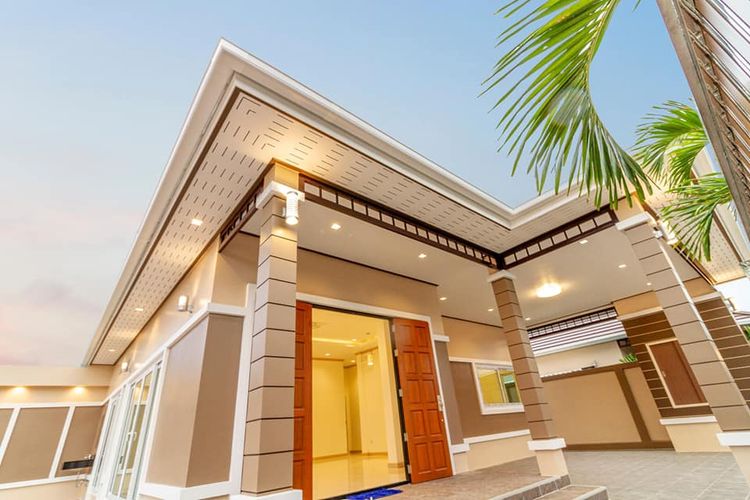 ภาพแบบบ้าน-บ้านเดี่ยว สไตล์คอมเทมโพลารี่สุดหรู