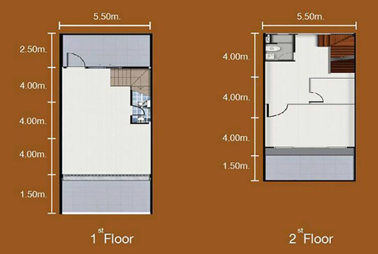 ภาพแบบบ้าน-อาคารพาณิย์ 2 ชั้น