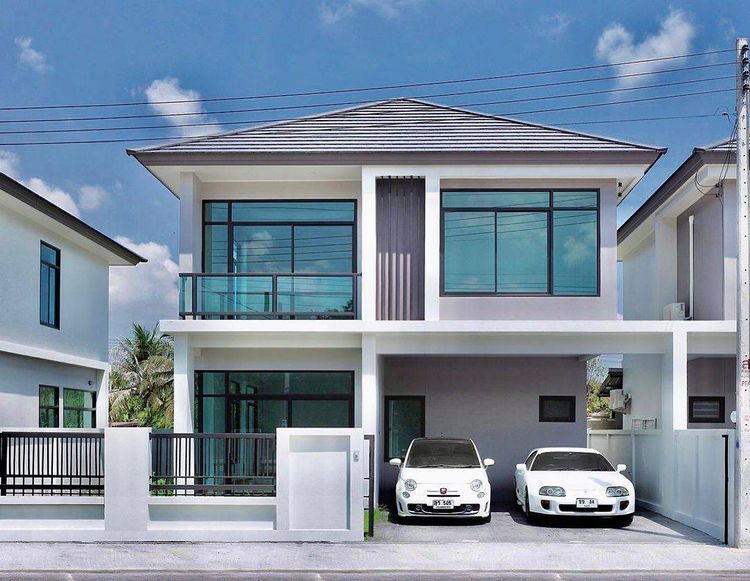 ภาพแบบบ้าน-บ้านแฝดสองชั้น