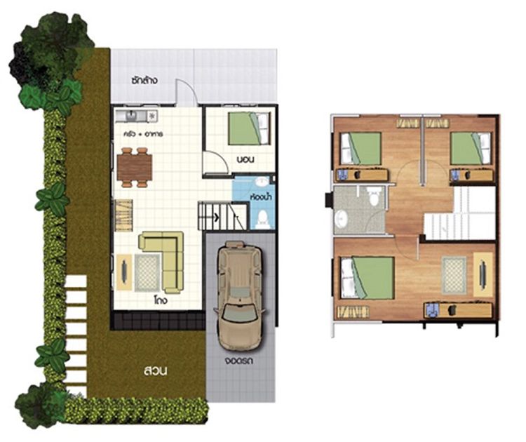 ภาพแบบบ้าน-แบบบ้าน ภัสราวดี