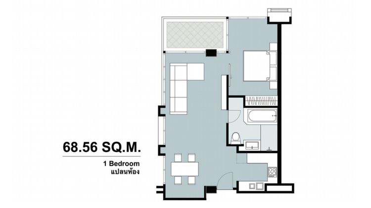 ภาพแบบบ้าน-1 Bedroom