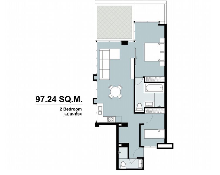 ภาพแบบบ้าน-2 Bedroom