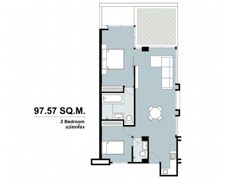 ภาพแบบบ้าน-2 Bedroom