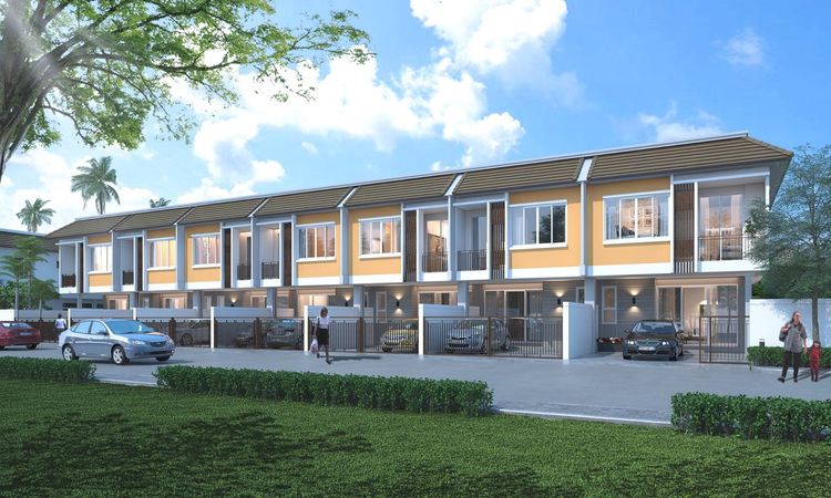 ภาพแบบบ้าน-ทาวน์โฮมสองชั้น