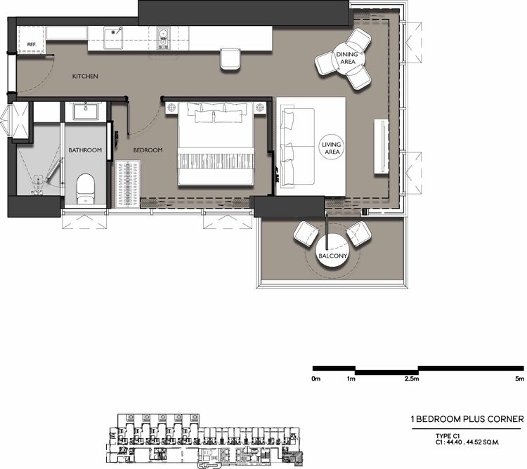 ภาพแบบบ้าน-1 Bedroom Plus Corner