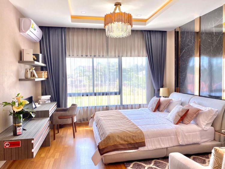 ภาพแบบบ้าน-เปิดขายบ้านตัวอย่าง เฟอร์ครบ บ้านแฝด 2 ชั้น