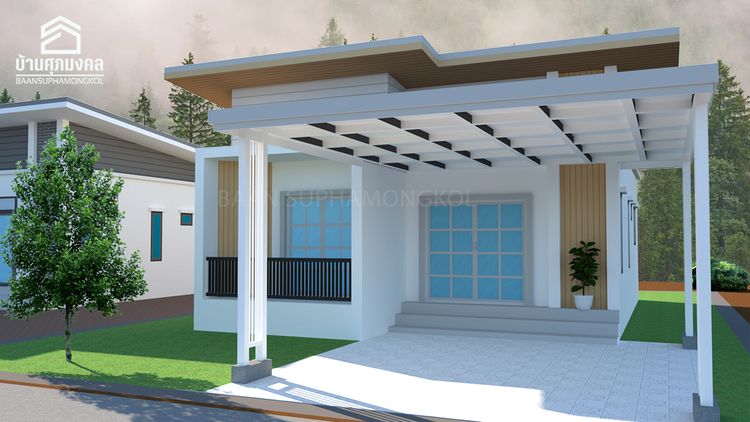 ภาพแบบบ้าน-บ้านเดี่ยวโมเดิร์น