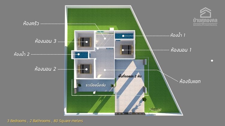 ภาพแบบบ้าน-บ้านเดี่ยวโมเดิร์น