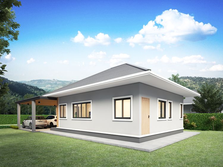 ภาพแบบบ้าน-บ้านเดี่ยว 2 นอน 2 น้ำ 60 ตร.ว