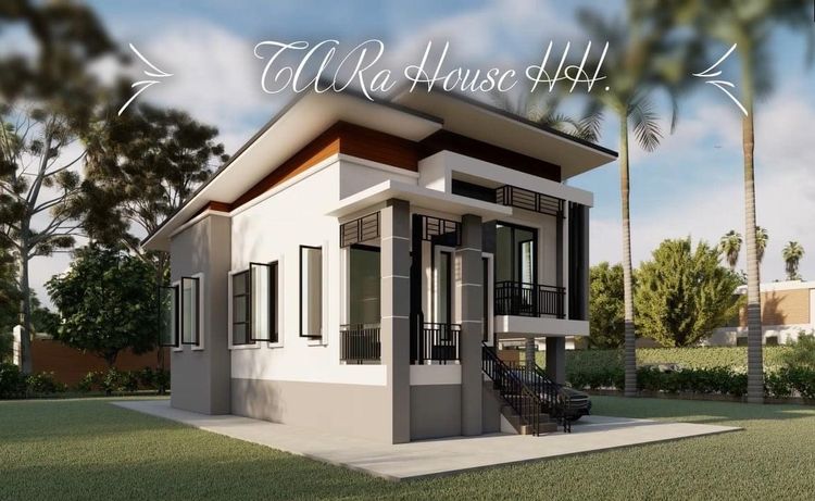 ภาพแบบบ้าน-บ้านเดี่ยว 2 ชั้น