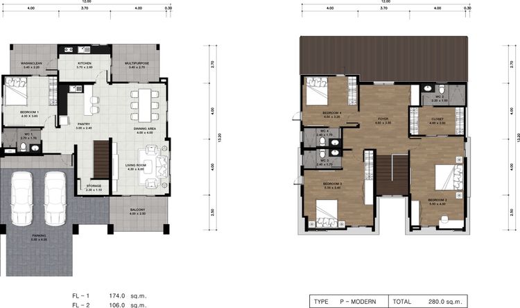 ภาพแบบบ้าน-P Modern