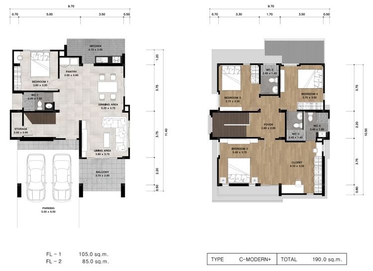 ภาพแบบบ้าน-C Modern
