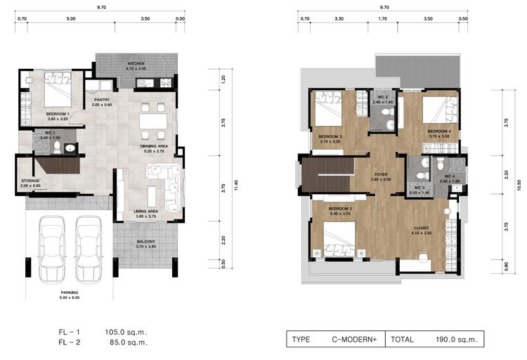 ภาพแบบบ้าน-C Modern