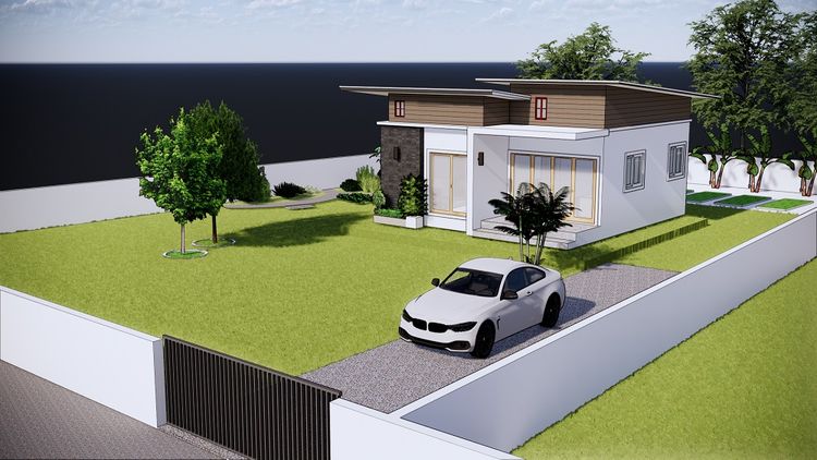 ภาพแบบบ้าน-บ้านเดี่ยวท่าช้าง ใกล้ สวพ.4