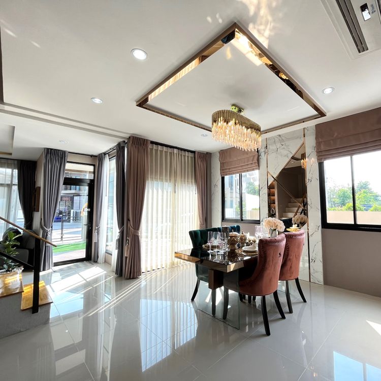 ภาพแบบบ้าน-ทาวน์โฮม สไตล์ บ้านแฝด