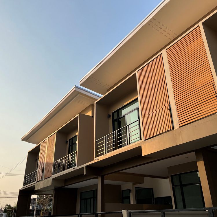ภาพแบบบ้าน-ทาวน์โฮม สไตล์ บ้านแฝด