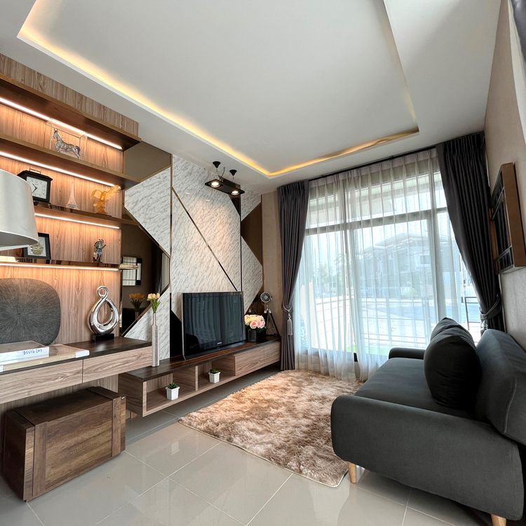 ภาพแบบบ้าน-ทาวน์โฮม สไตล์ บ้านแฝด