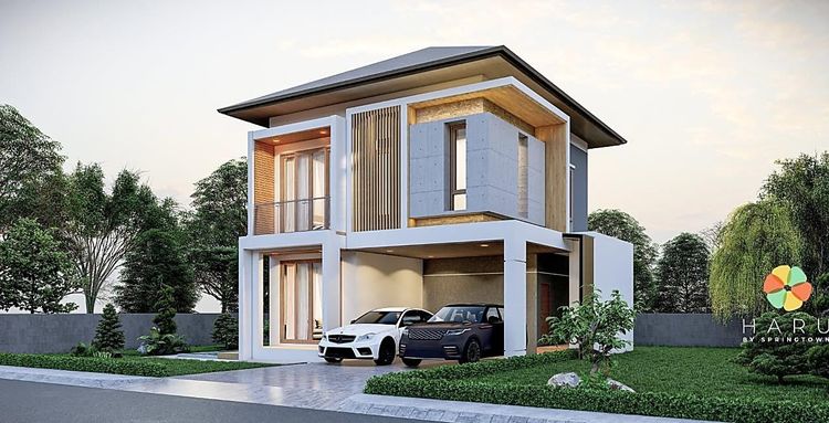 ภาพแบบบ้าน-บ้านเดี่ยวสองชั้น